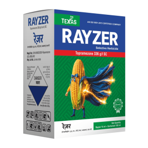 RAYZER</br><p style="color:#0066A7;font-size:13px;line-height: 1.3;margin-top: 8px;">Topramezone 336 G/L SC</p>