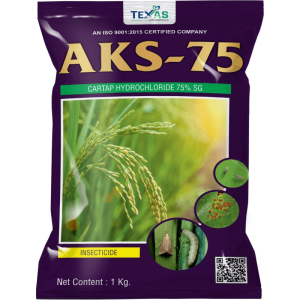 AKS-75</br><p style="color:#0066A7;font-size:13px;line-height: 1.3;margin-top: 8px;">Cartap Hydrochloride 75% SG</p>